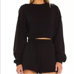 Lovers and Friends Cropped Crewneck Sweatshirt